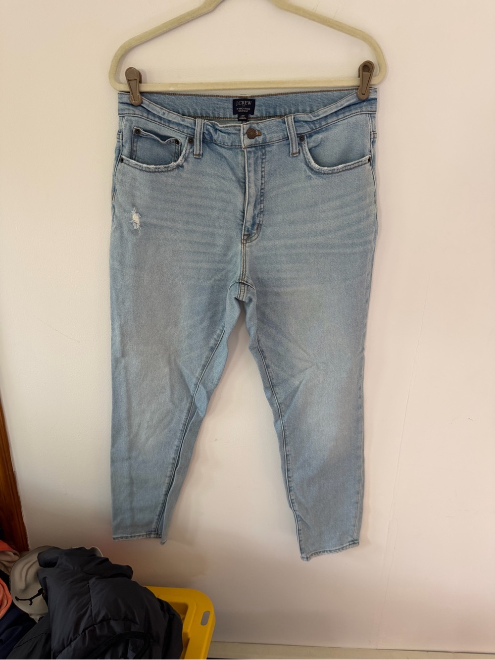 J. Crew Light Wash Skinny Cropped Jeans